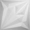 Ekena Millwork Diamond EnduraWall Decorative 3D Wall Panel, White, 19 5/8"W x 19 5/8"H WP20X20DMWH - alternate 1